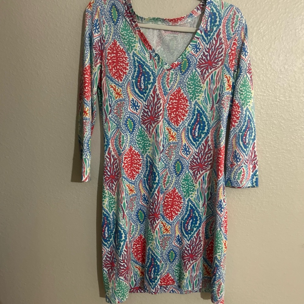 Lilly Pulitzer Let Minnow Christie Dress 100% Pima Cotton - Size small
